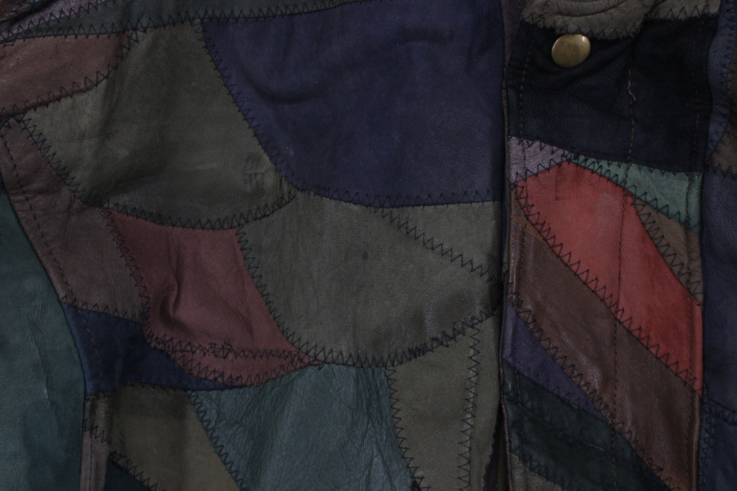 Mens Patchwork Bomber Jacket 80S