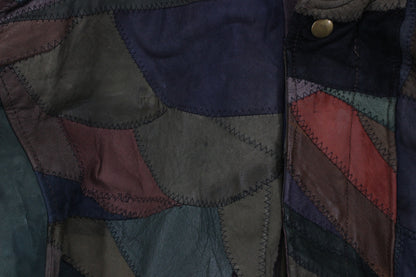 Mens Patchwork Bomber Jacket 80S