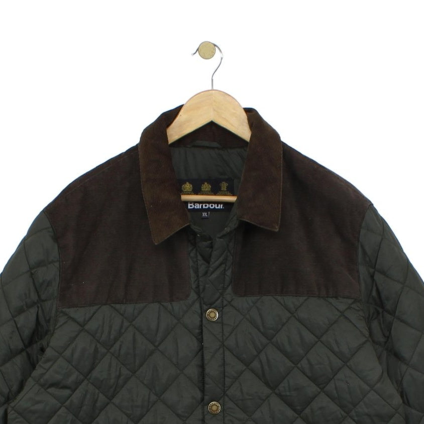 Mens Gillock Quilted Jacket Outdoor Snap Button