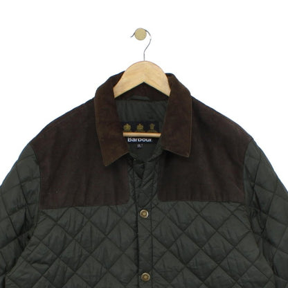 Mens Gillock Quilted Jacket Outdoor Snap Button