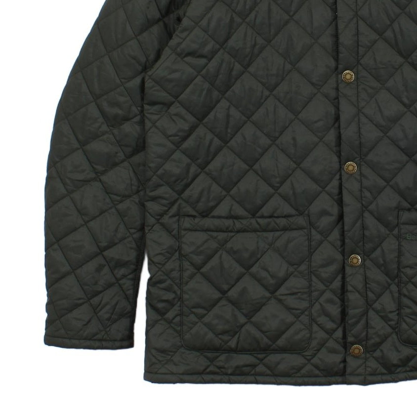 Mens Gillock Quilted Jacket Outdoor Snap Button