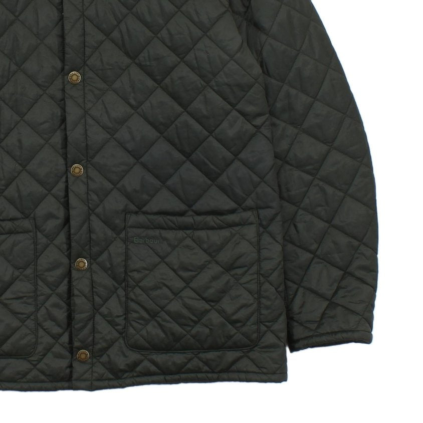 Mens Gillock Quilted Jacket Outdoor Snap Button