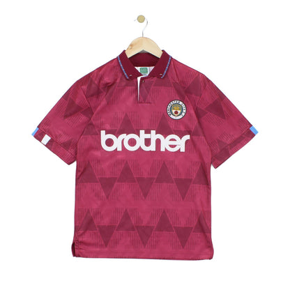 Mens Man City Retro Football Shirt Remake Brother