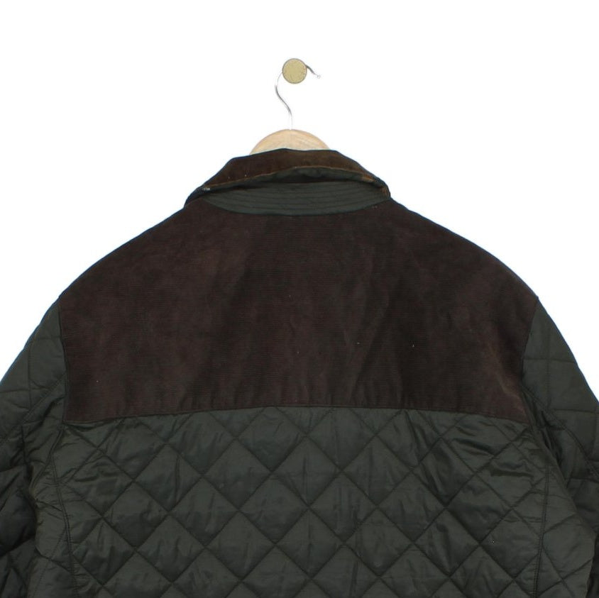 Mens Gillock Quilted Jacket Outdoor Snap Button
