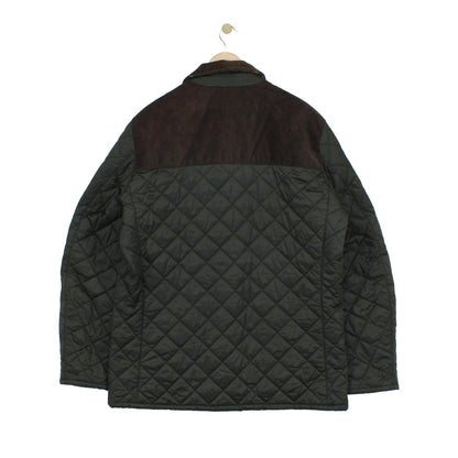 Mens Gillock Quilted Jacket Outdoor Snap Button