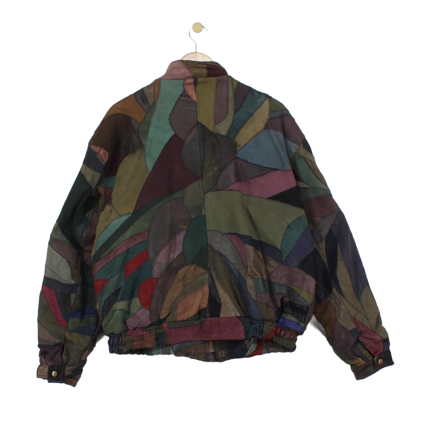 Mens Patchwork Bomber Jacket 80S
