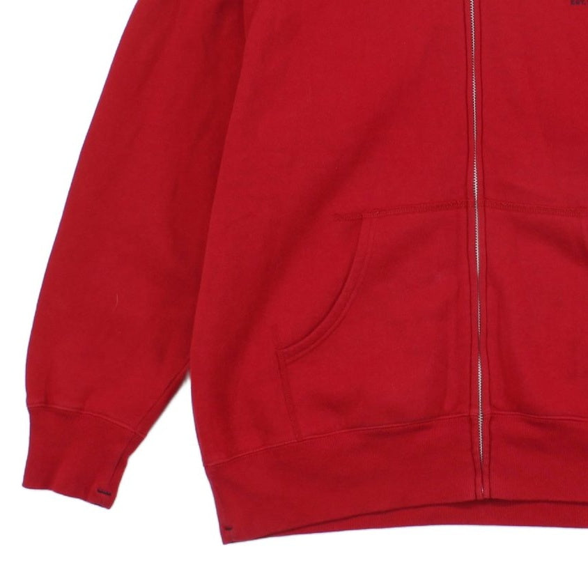 Mens Spell Out Hoodie Full Zip Oversized