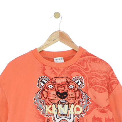 Boys Graphic Sweatshirt Tiger Crew Neck
