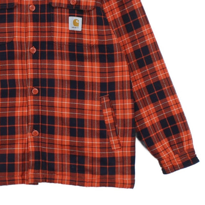 Mens Sherpa Shirt Plaid Workwear Heavyweight