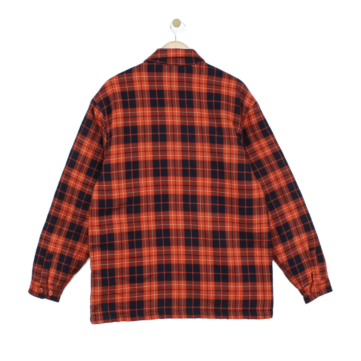 Mens Sherpa Shirt Plaid Workwear Heavyweight