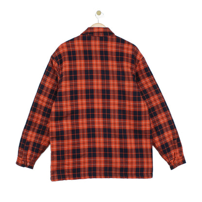 Mens Sherpa Shirt Plaid Workwear Heavyweight