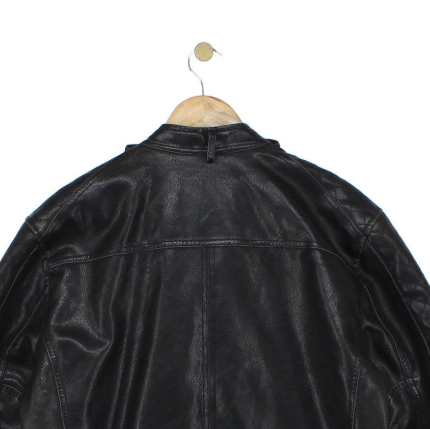 Mens Biker Jacket Full Zip Utility