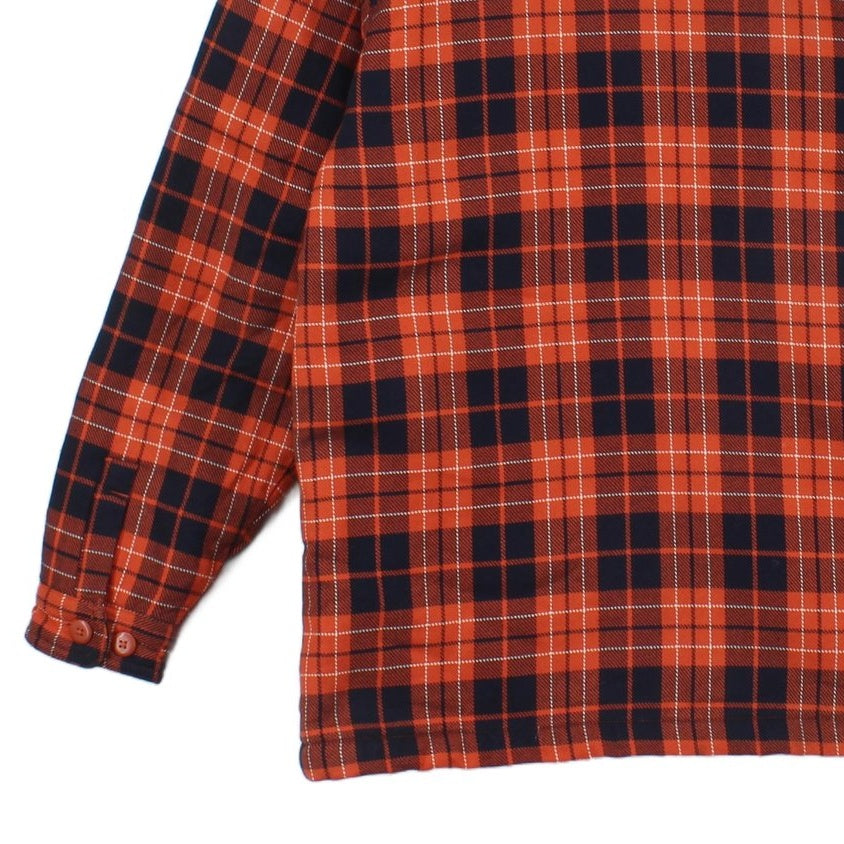 Mens Sherpa Shirt Plaid Workwear Heavyweight