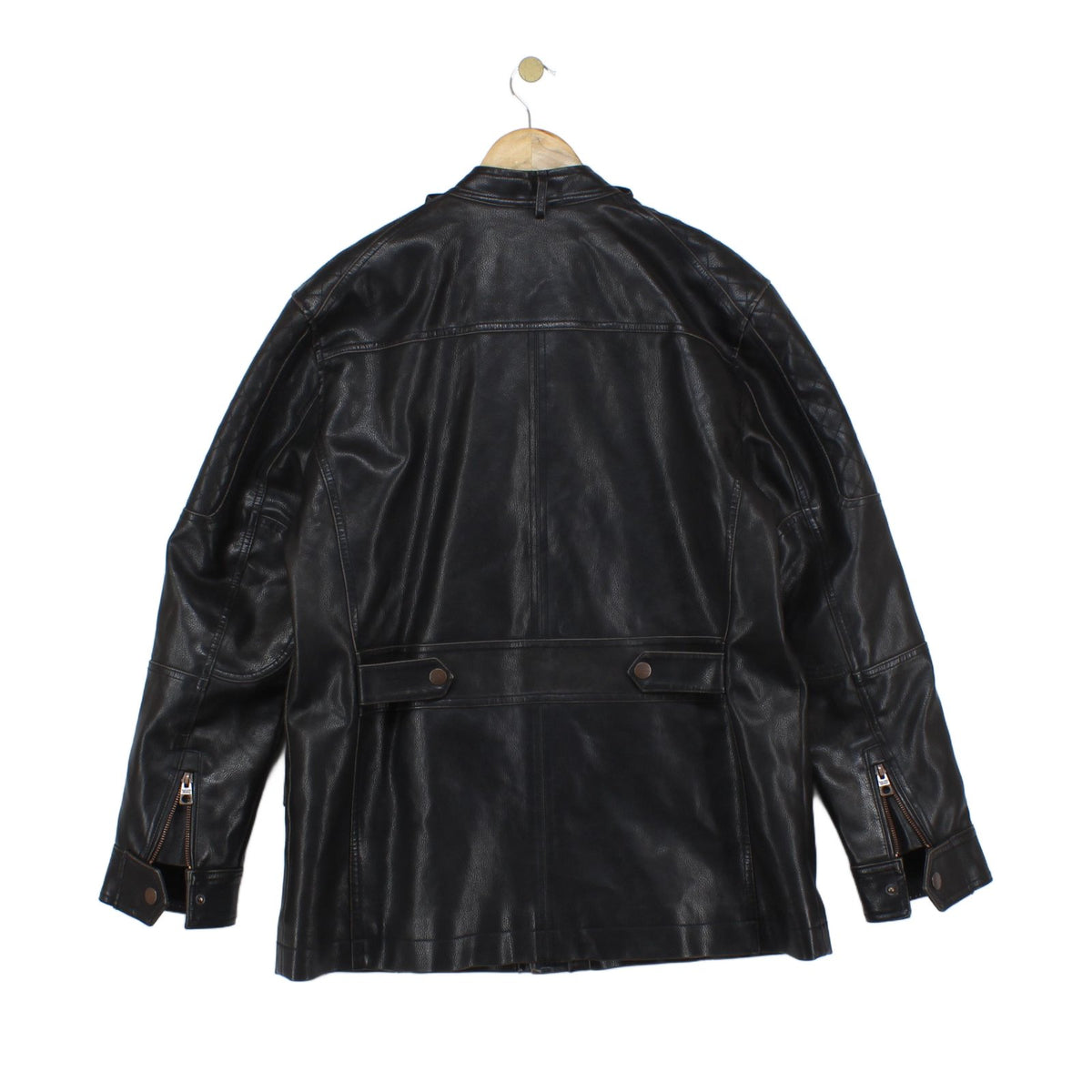 Mens Biker Jacket Full Zip Utility