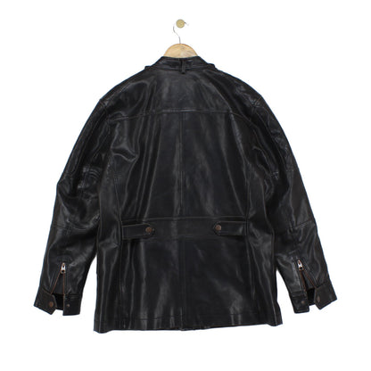 Mens Biker Jacket Full Zip Utility