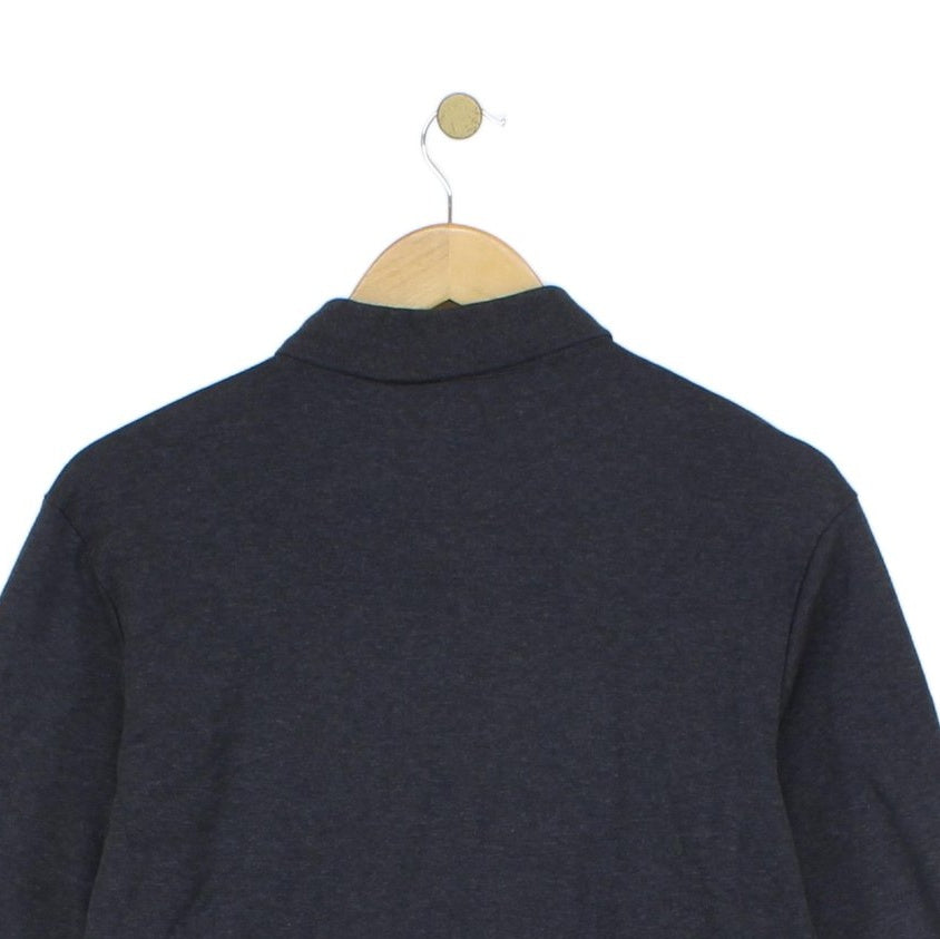 Mens Polo Shirt Long Sleeve Collar