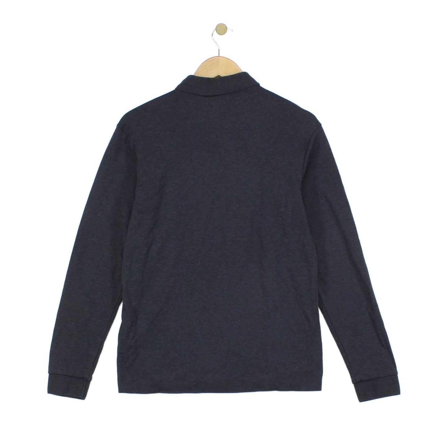 Mens Polo Shirt Long Sleeve Collar