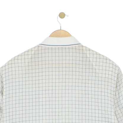 Mens Linen Jacket Check Full Zip