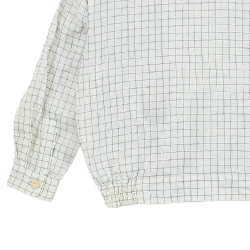 Mens Linen Jacket Check Full Zip