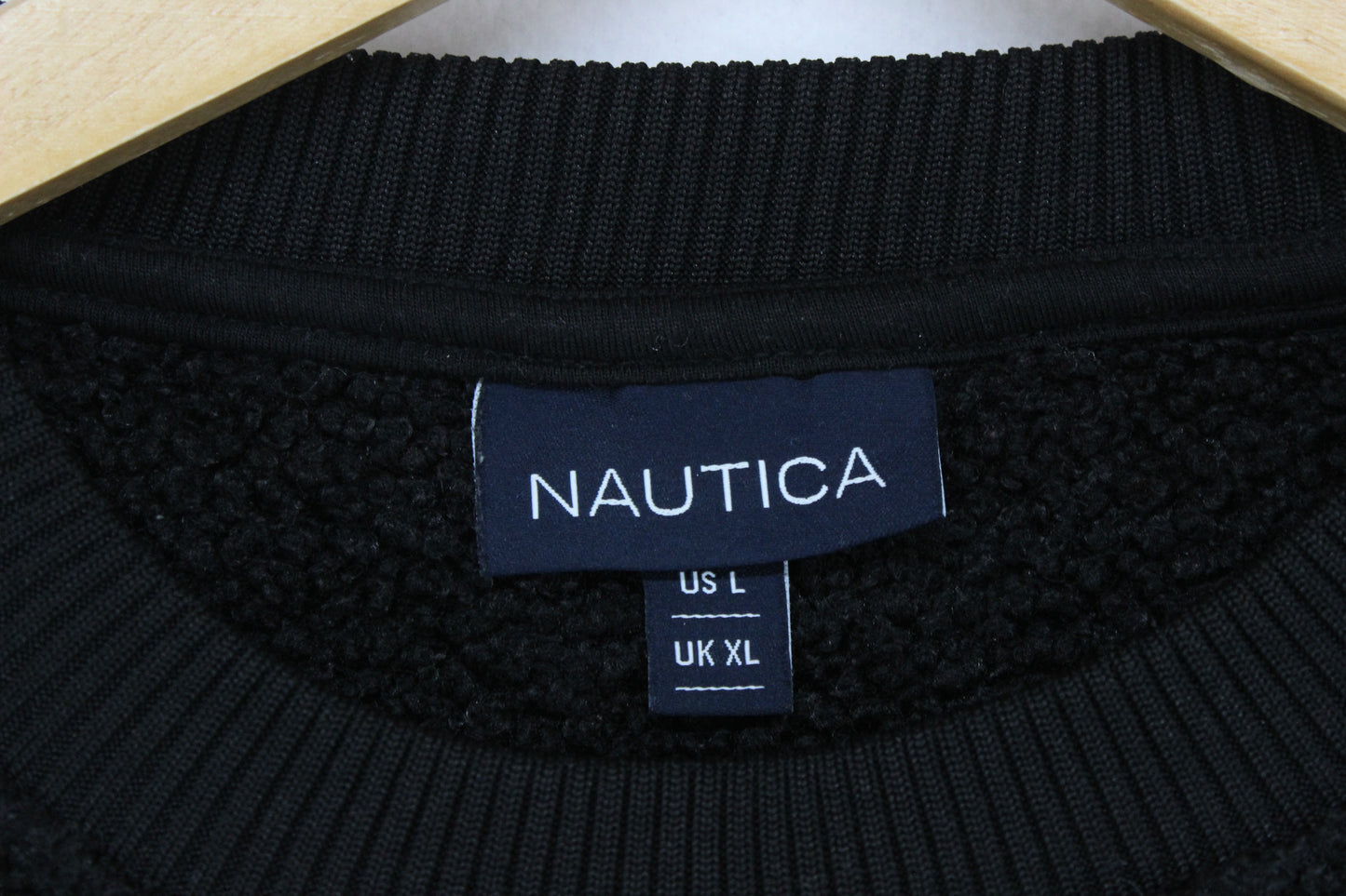 Womens Fleece Sweatshirt Oversized Crew Neck Logo