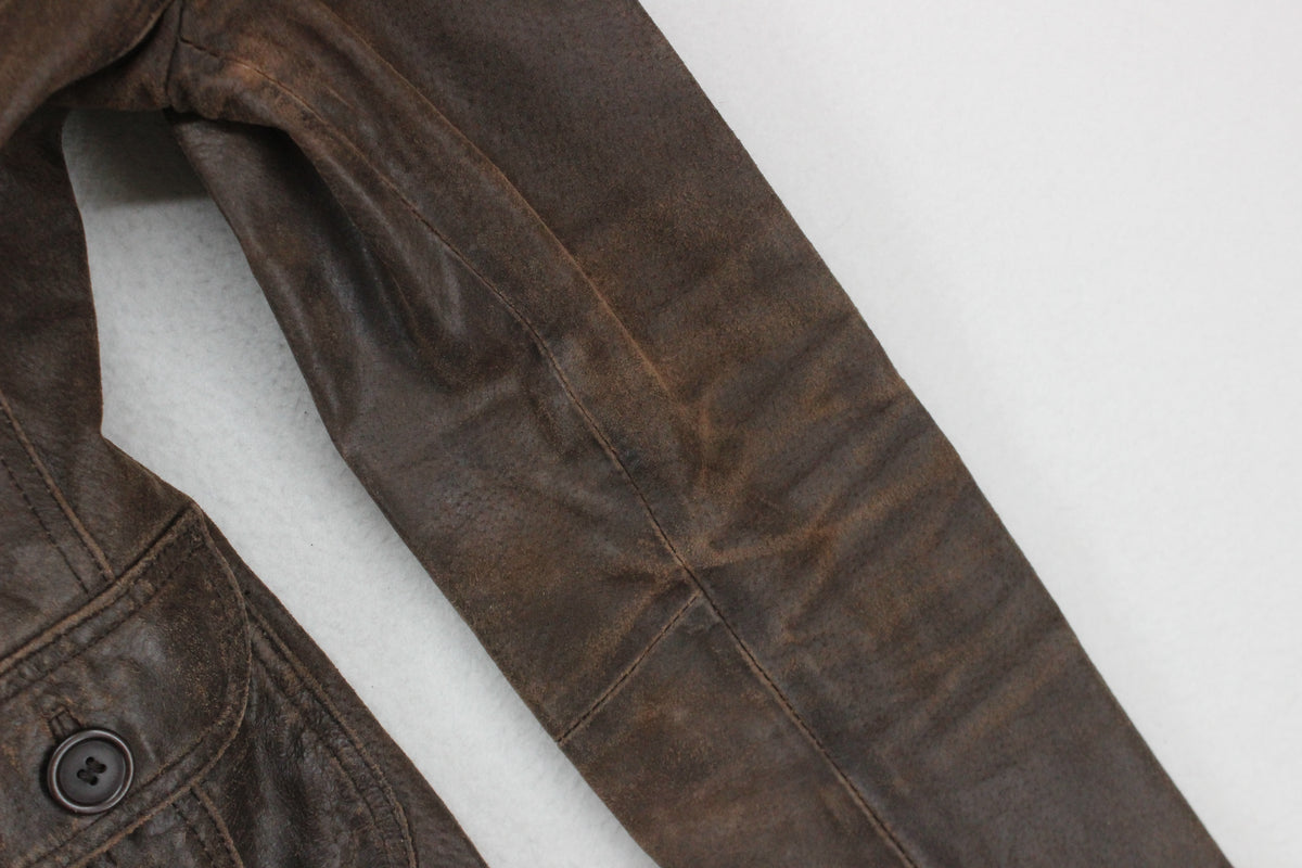 Womens Leather Blazer