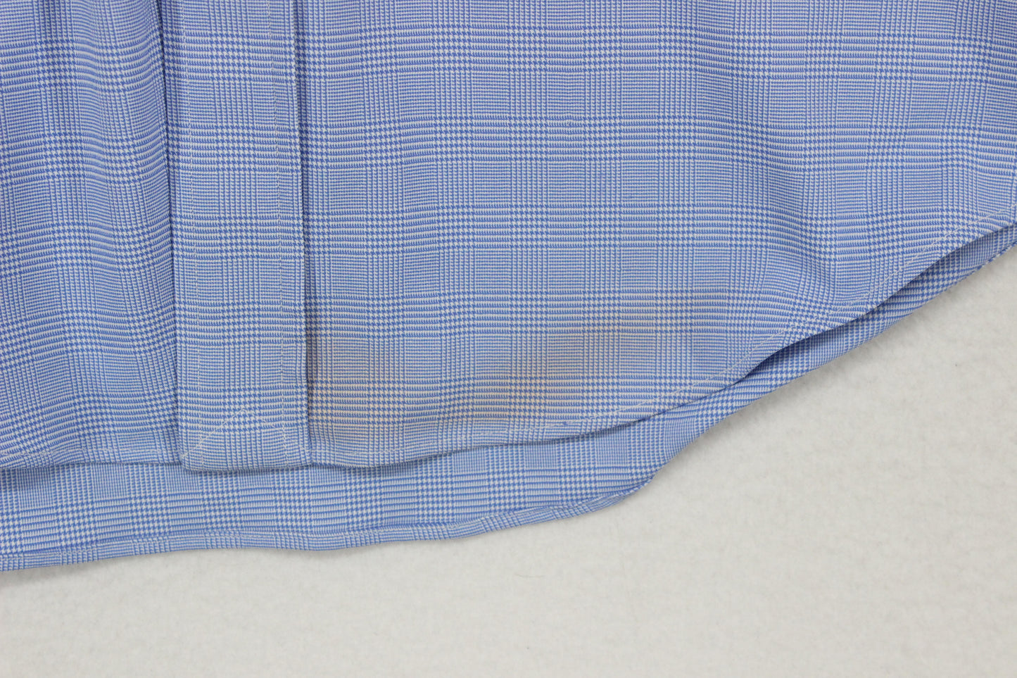 Mens Check Shirt Stretch Classic Fit Long Sleeve