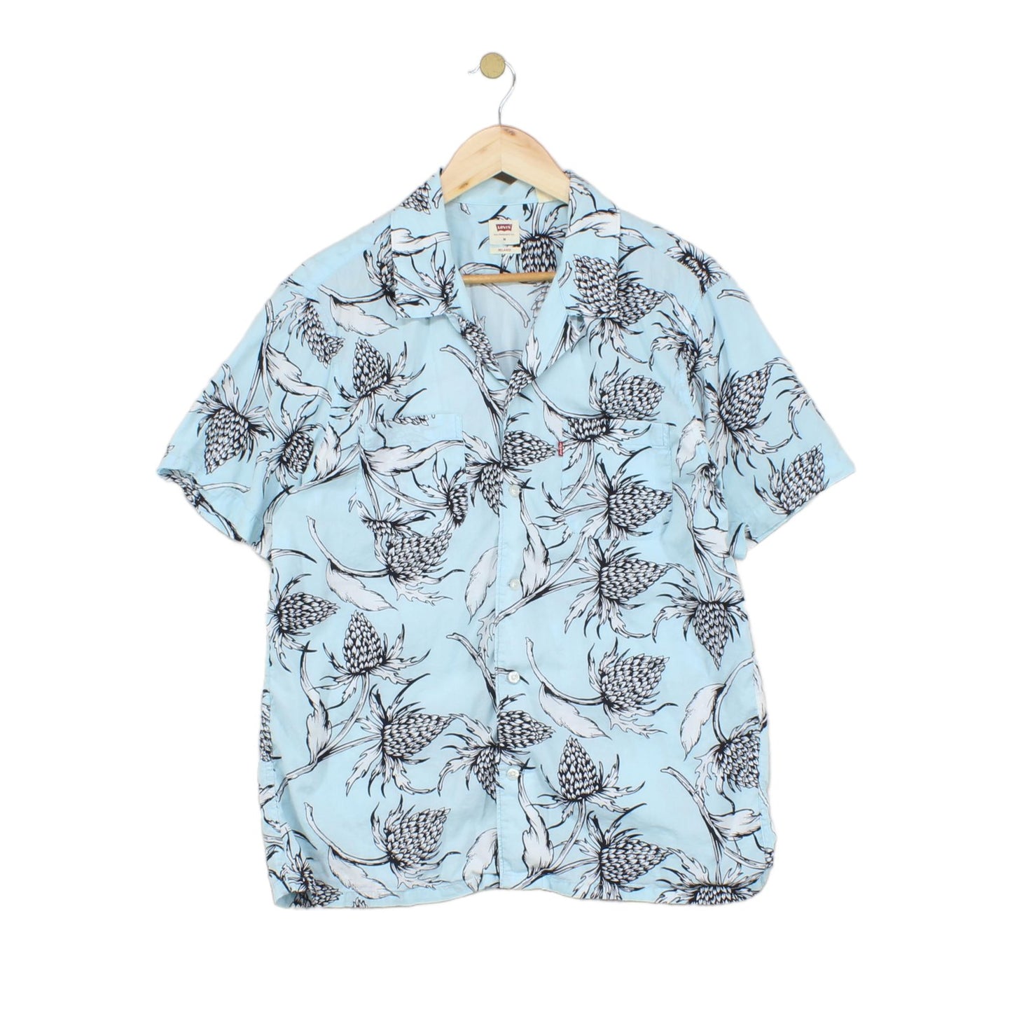 Mens Floral Shirt Short Sleeve Hawaiian Relaxed