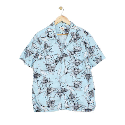 Mens Floral Shirt Short Sleeve Hawaiian Relaxed