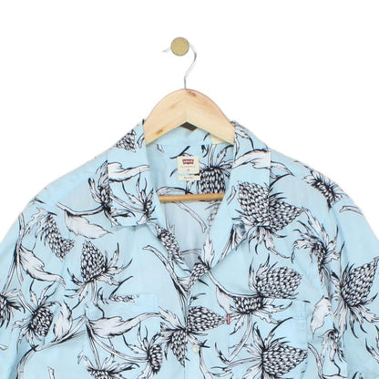 Mens Floral Shirt Short Sleeve Hawaiian Relaxed