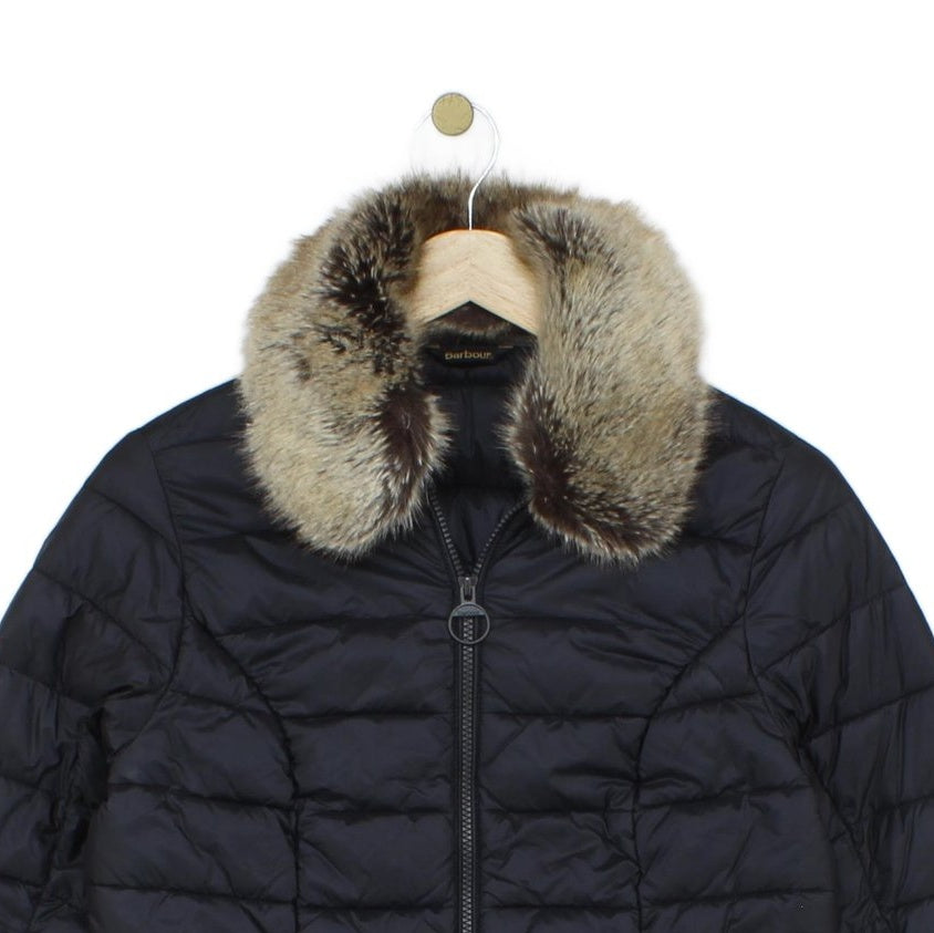 Womens Munro Quilted Jacket Insulated Fur Collar Winter