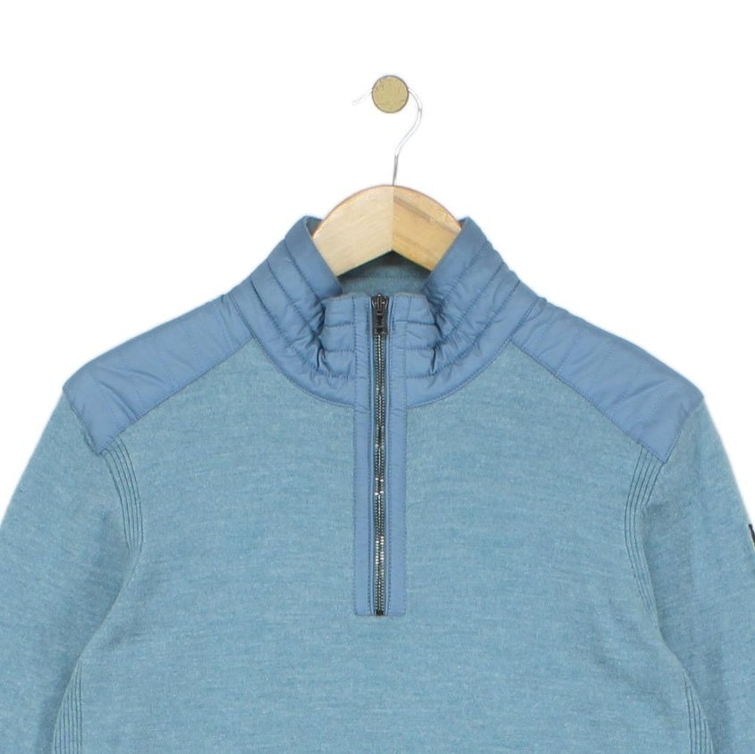 Mens 1/4 Zip Jumper Made In Italy Pullover