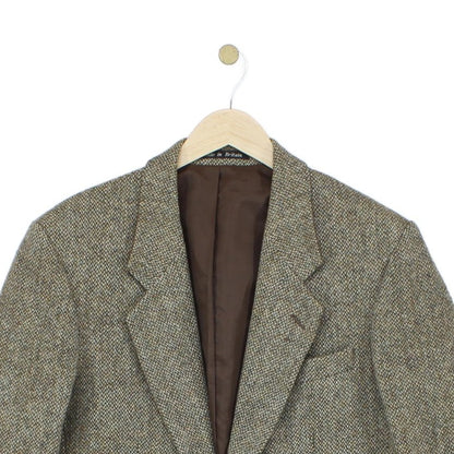 Mens Harris Tweed Blazer Herringbone Wool
