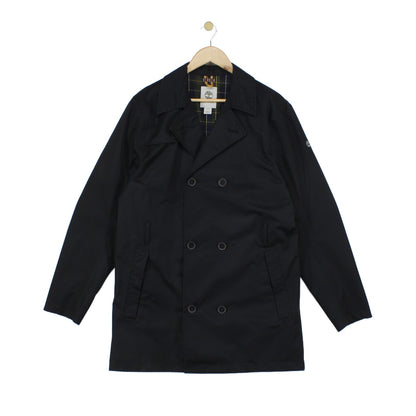 Mens Waterproof Pea Coat Double Breasted