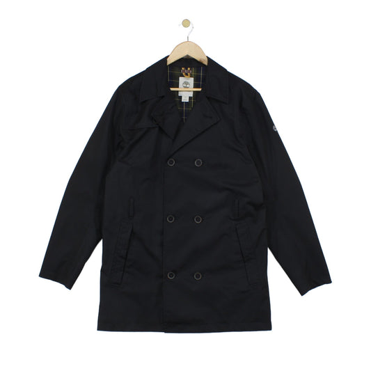 Mens Waterproof Pea Coat Double Breasted