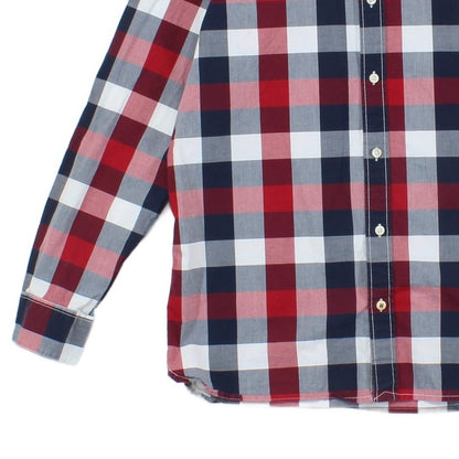 Mens Plaid Shirt Long Sleeve Button Up