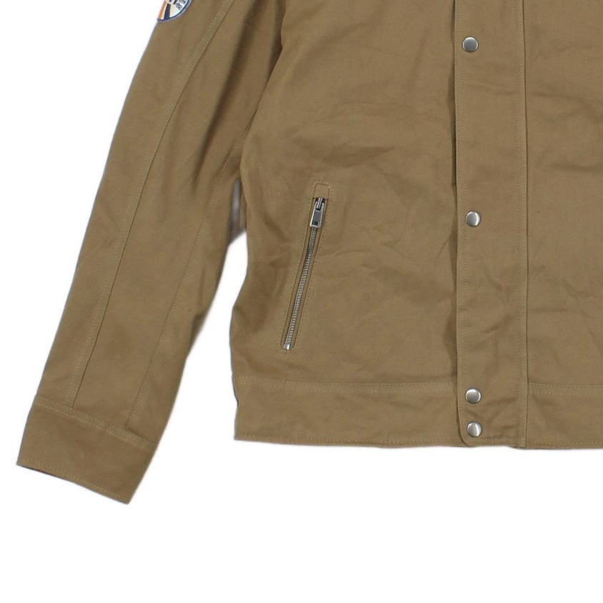 Mens Jacket Full Zip Lightweight Cotton
