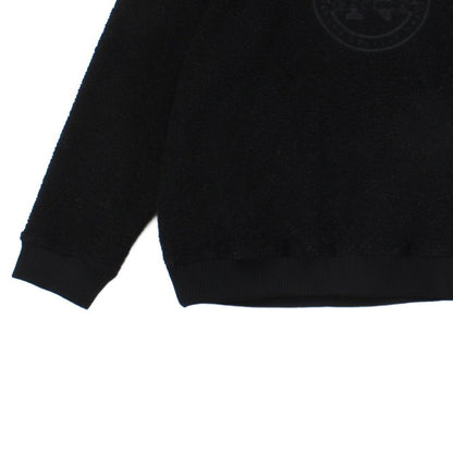 Womens Fleece Sweatshirt Oversized Crew Neck Logo