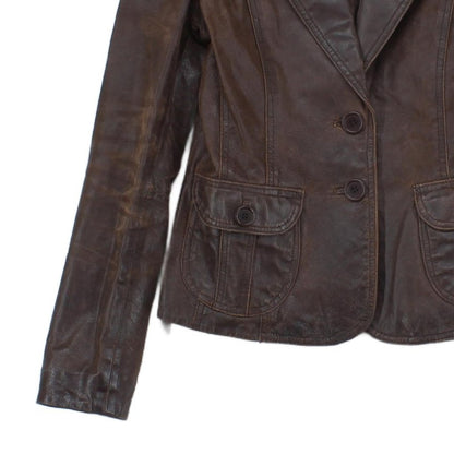 Womens Leather Blazer