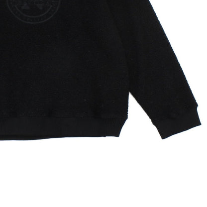 Womens Fleece Sweatshirt Oversized Crew Neck Logo