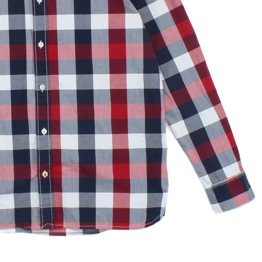 Mens Plaid Shirt Long Sleeve Button Up