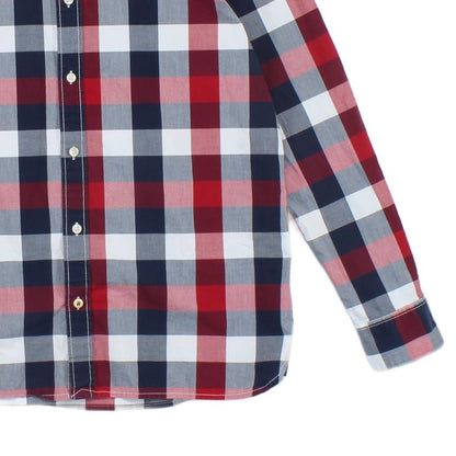 Mens Plaid Shirt Long Sleeve Button Up
