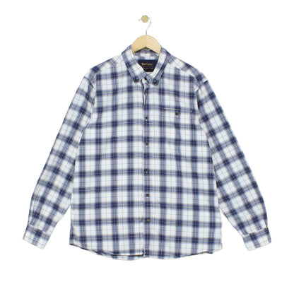 Mens Plaid Shirt Button Down Check