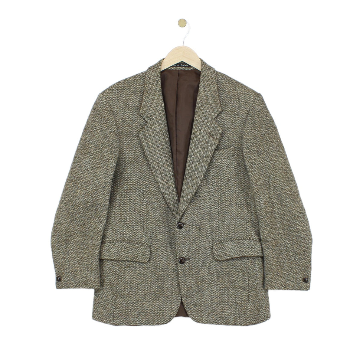 Mens Harris Tweed Blazer Herringbone Wool
