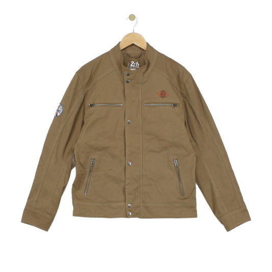 Mens Jacket Full Zip Lightweight Cotton