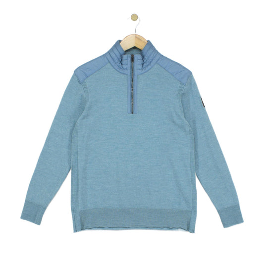 Mens 1/4 Zip Jumper Made In Italy Pullover