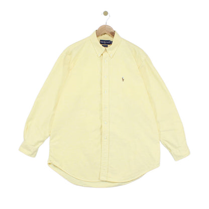 Mens Oxford Shirt Button Up Long Sleeve