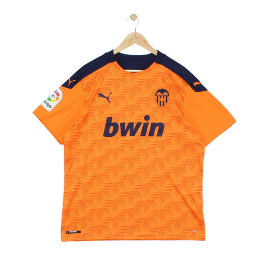 Mens Valencia 2020-21 Football Shirt Away Jersey Short Sleeve