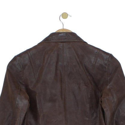 Womens Leather Blazer