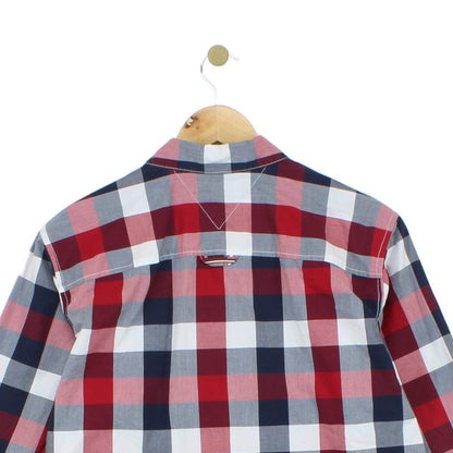 Mens Plaid Shirt Long Sleeve Button Up