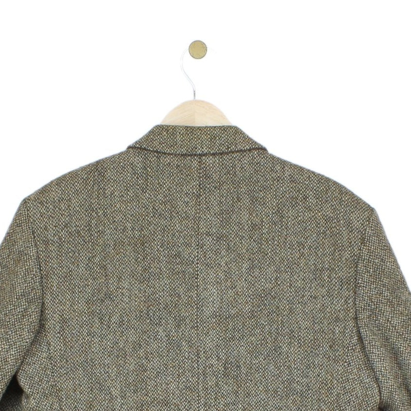 Mens Harris Tweed Blazer Herringbone Wool